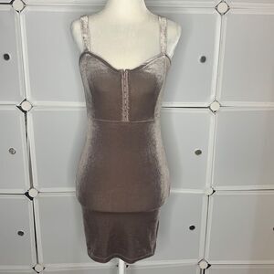 H&M Divided Velvet Bodycon Dress Size 2